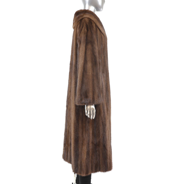 Mahogany Mink Coat- Size S-M