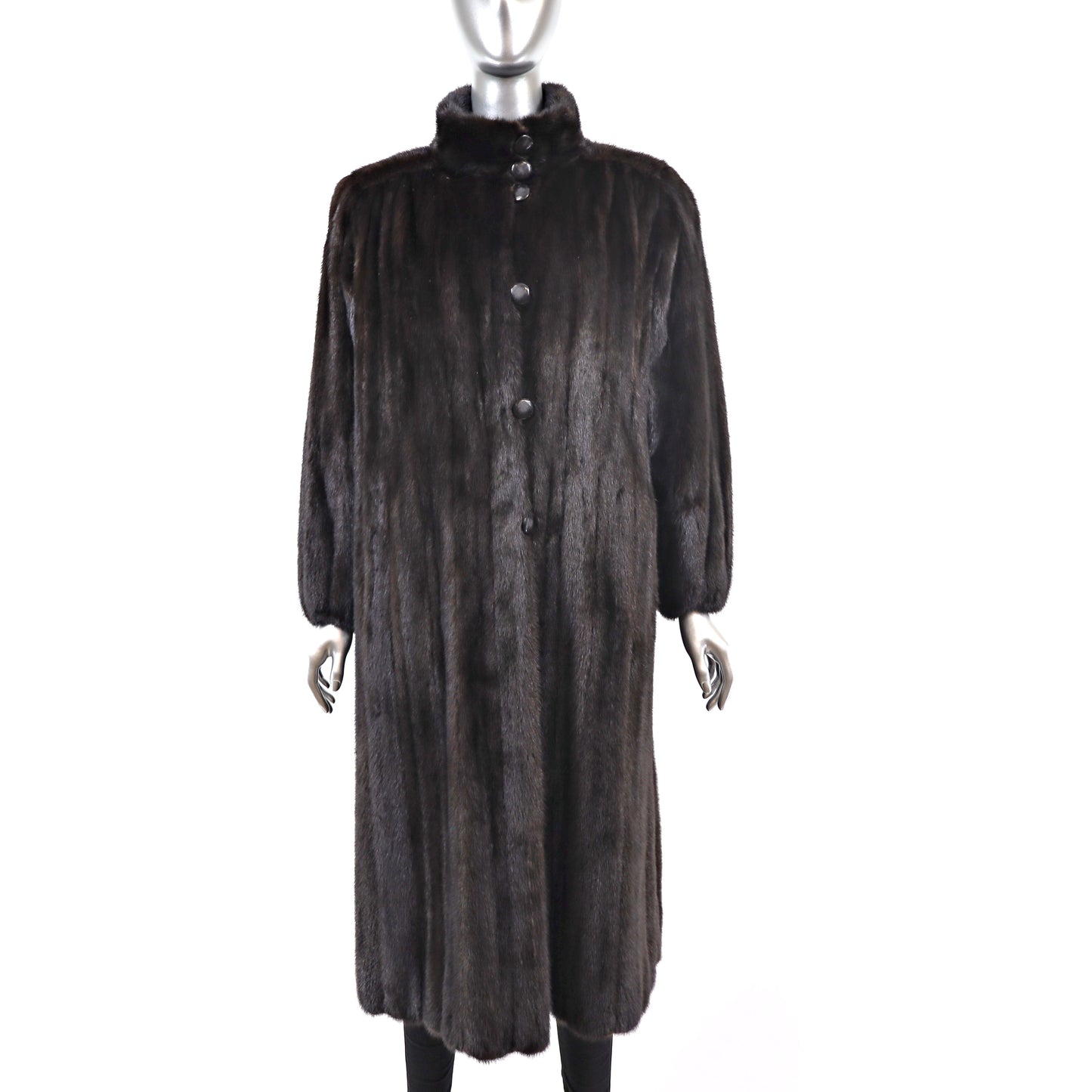 Black Mink Coat- Size XL