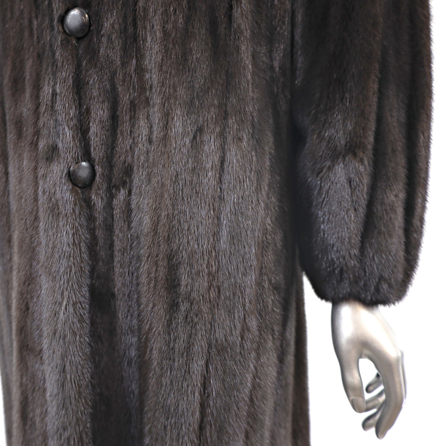 Black Mink Coat- Size XL