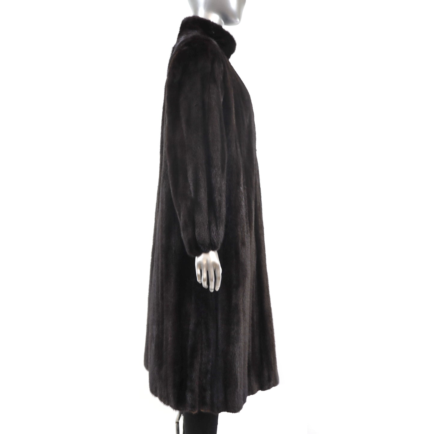 Black Mink Coat- Size XL