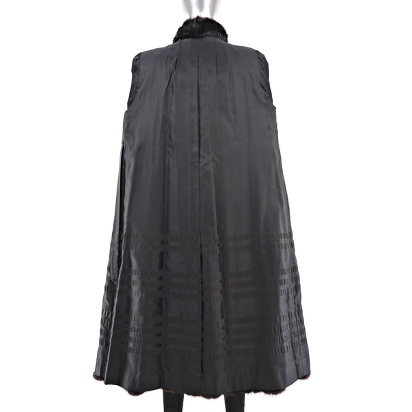 Mahogany Mink Coat- Size M-L