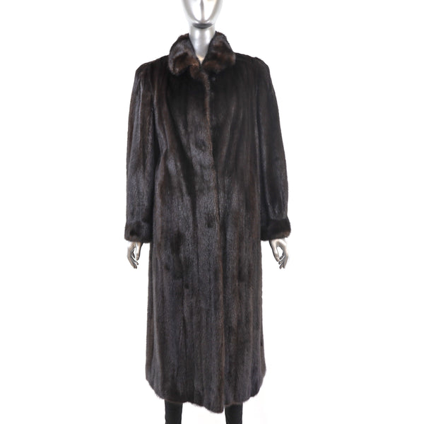 Mahogany Mink Coat- Size M-L