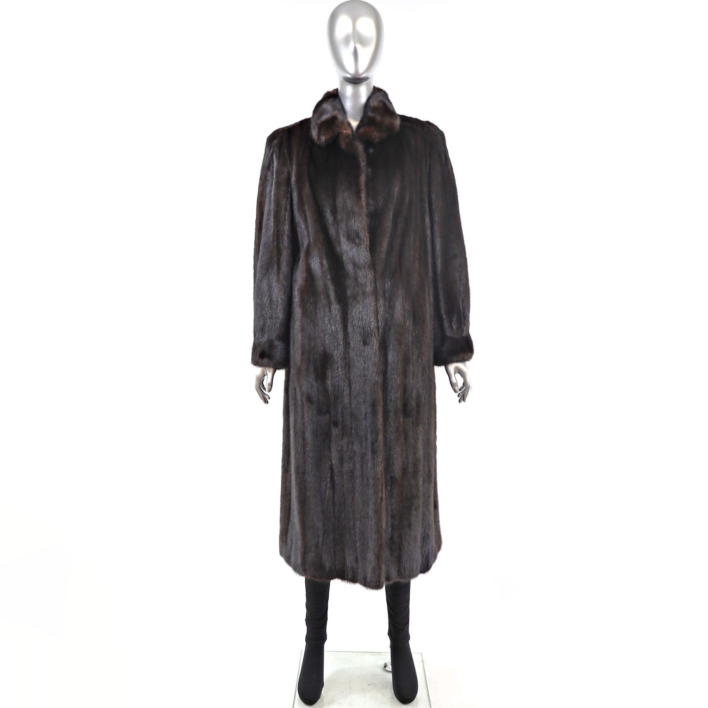 Mahogany Mink Coat- Size M