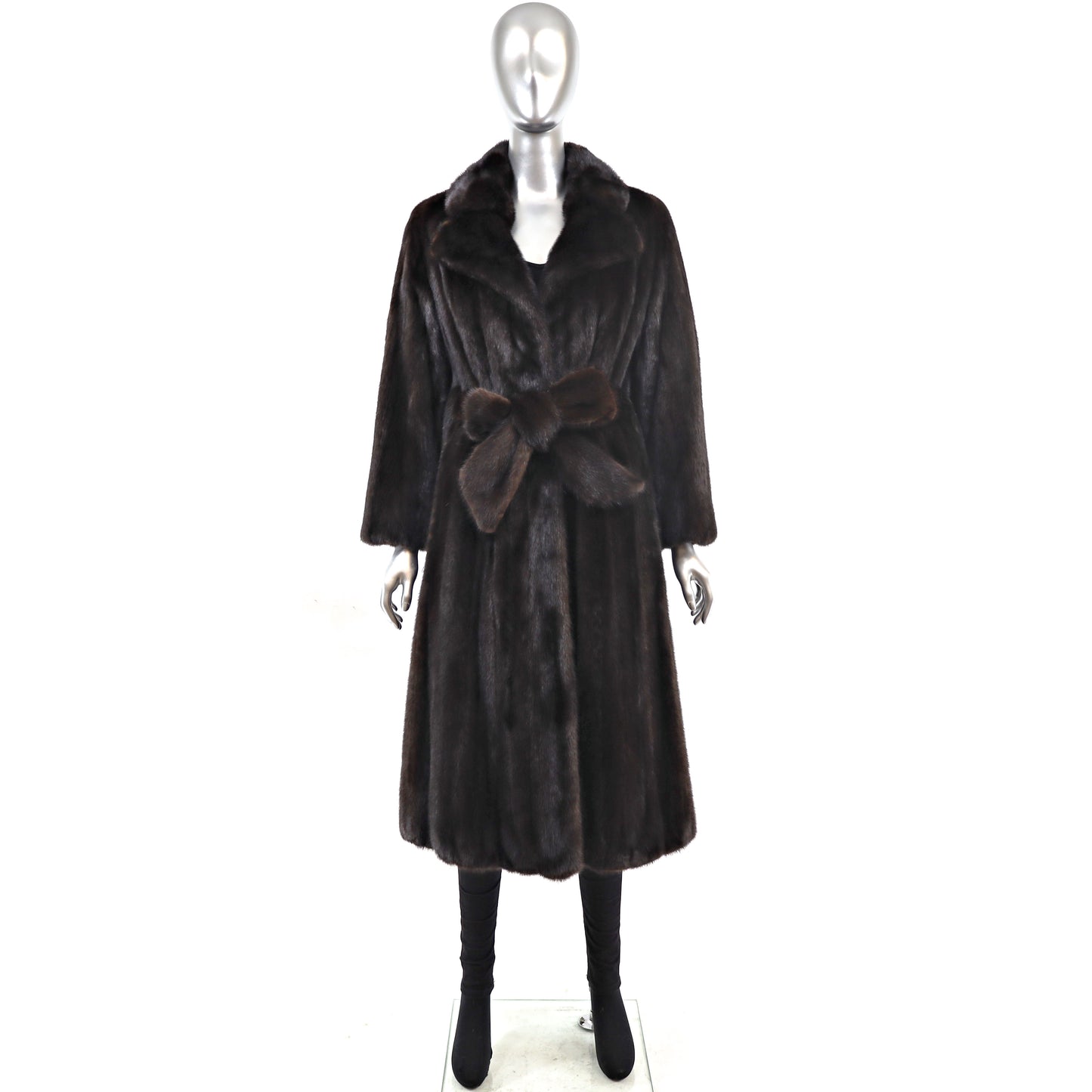 Black Mink Coat- Size S