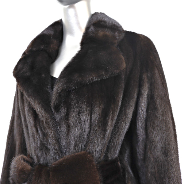 Mahogany Mink Coat- Size S