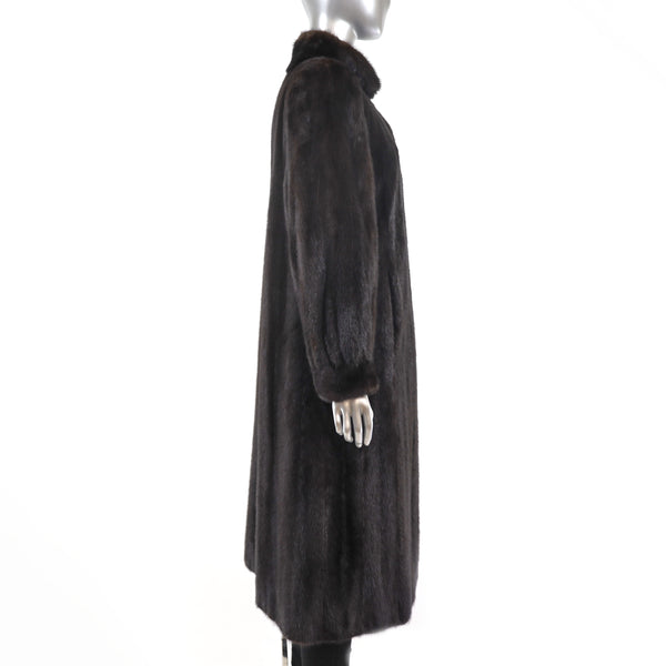 Mahogany Mink Coat- Size M