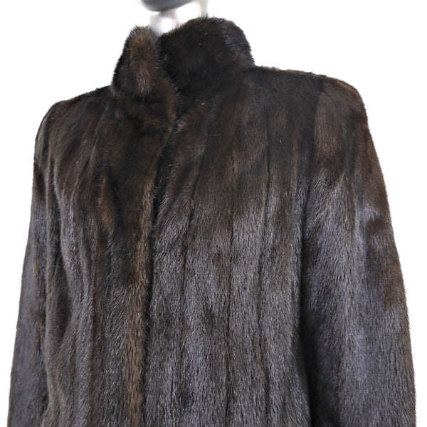 Blackglama Mahogany Mink Coat- Size M-L