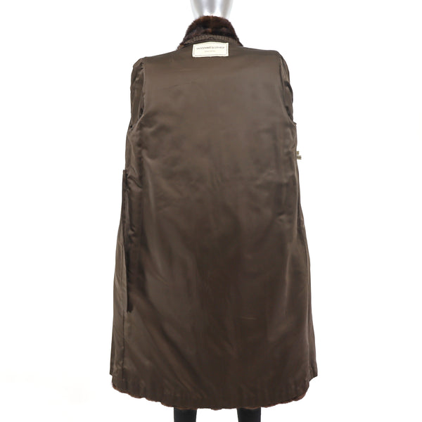 Mahogany Mink Coat- Size L