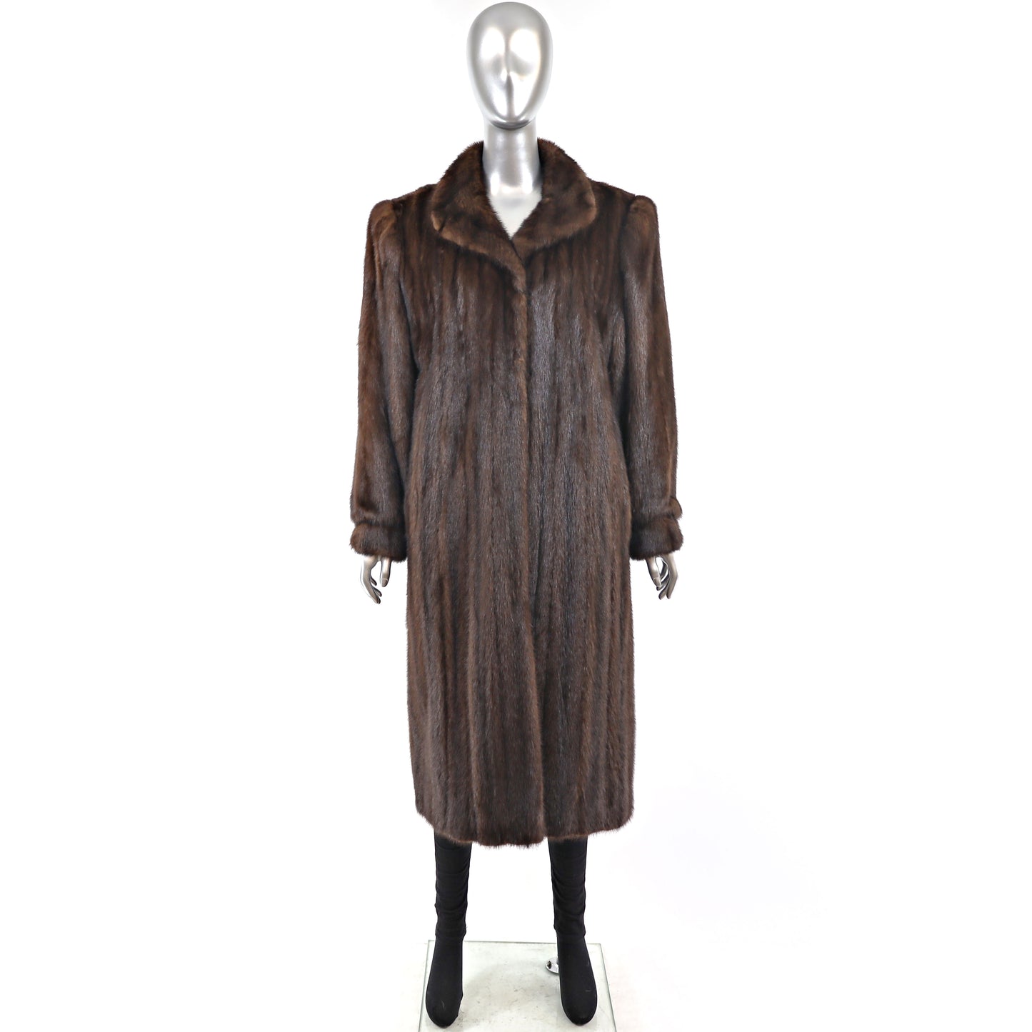 Mahogany Mink Coat- Size L