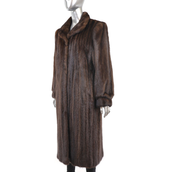 Mahogany Mink Coat- Size L