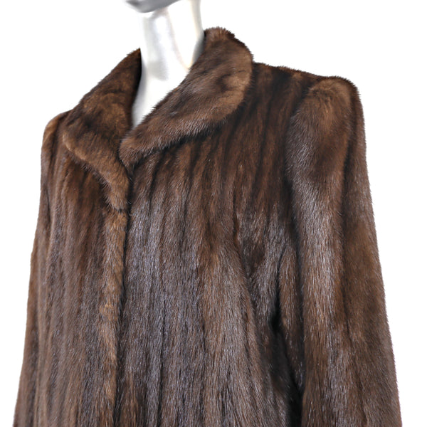 Mahogany Mink Coat- Size L