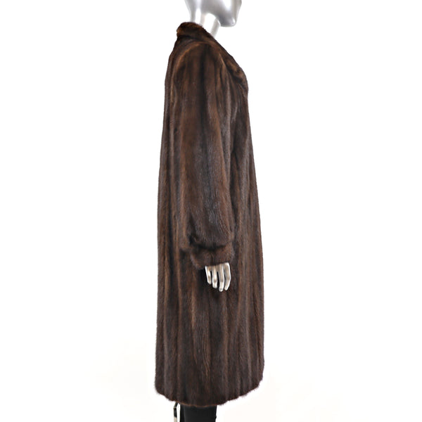 Mahogany Mink Coat- Size L