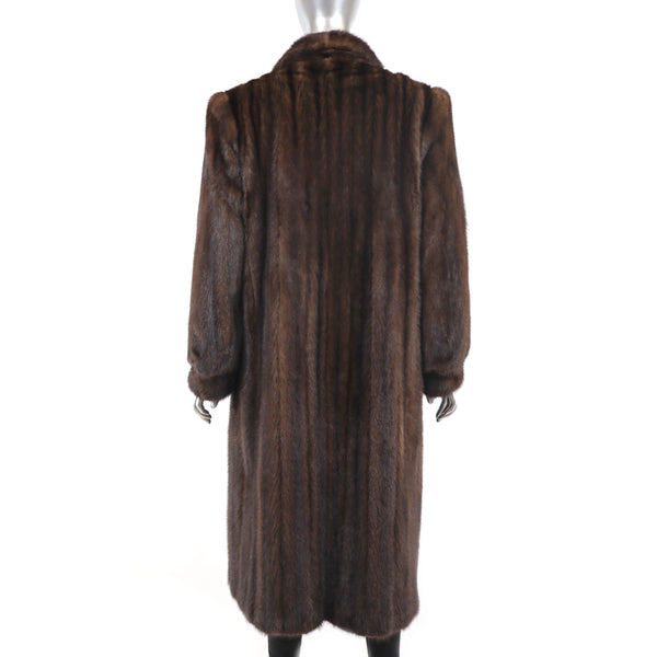 Mahogany Mink Coat- Size L