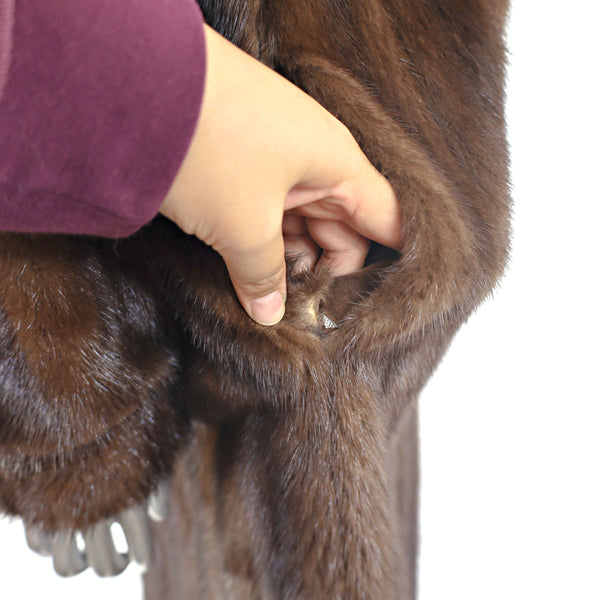 Mahogany Mink Coat- Size L