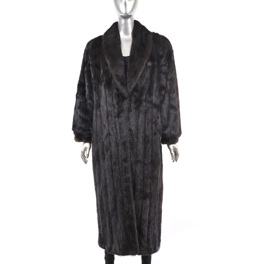 Rosendorf/ Evans Black Mink Coat- Size M