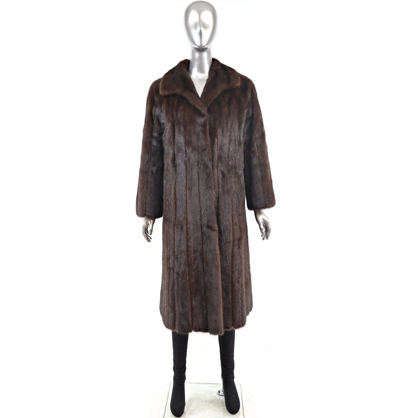Brown Mink Coat- Size L