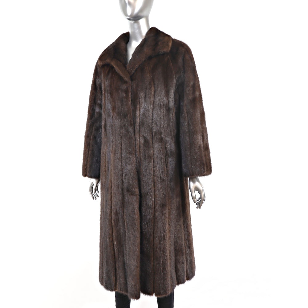 Mahogany Mink Coat- Size L