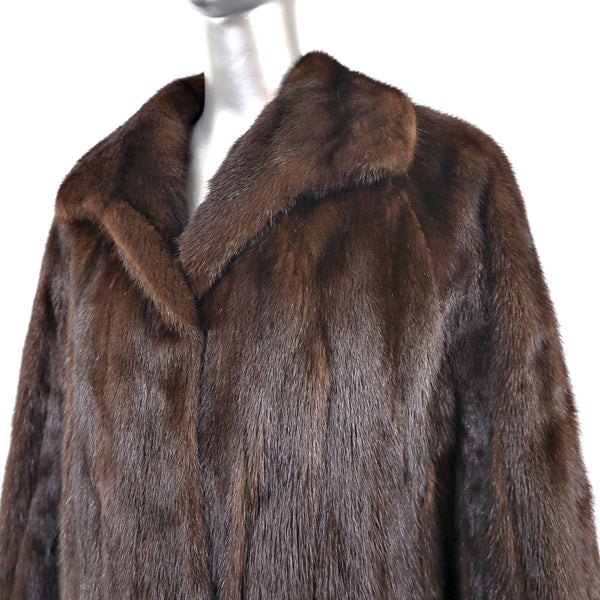 Mahogany Mink Coat- Size L