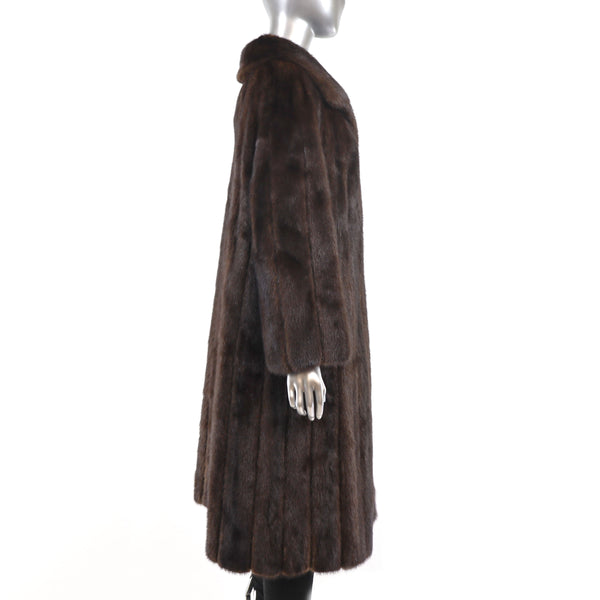 Mahogany Mink Coat- Size L