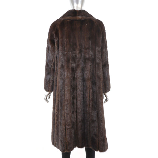 Mahogany Mink Coat- Size L