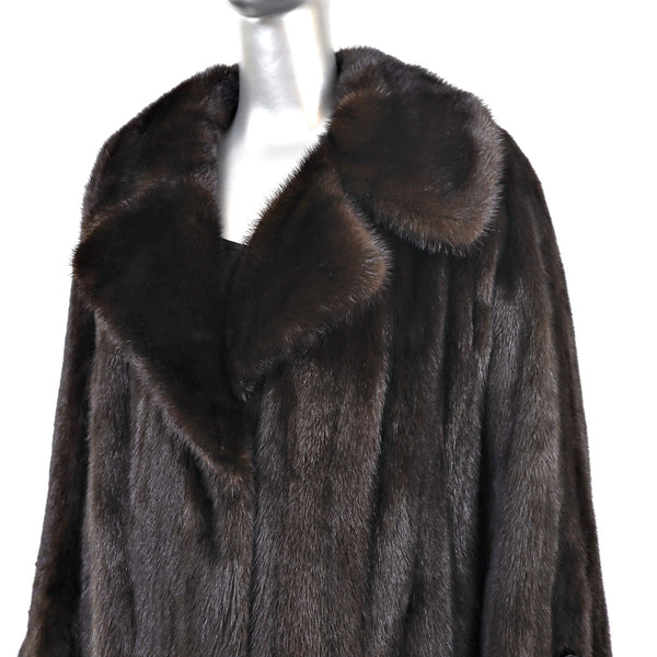 Mahogany Mink Coat- Size L