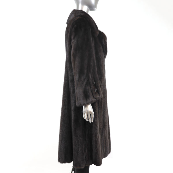 Mahogany Mink Coat- Size L