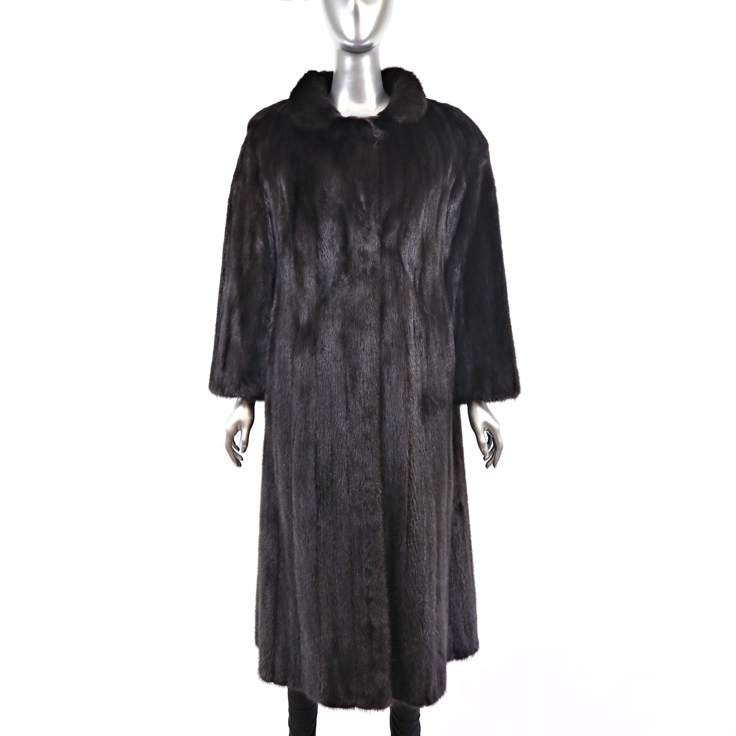 Black Mink Coat- Size M