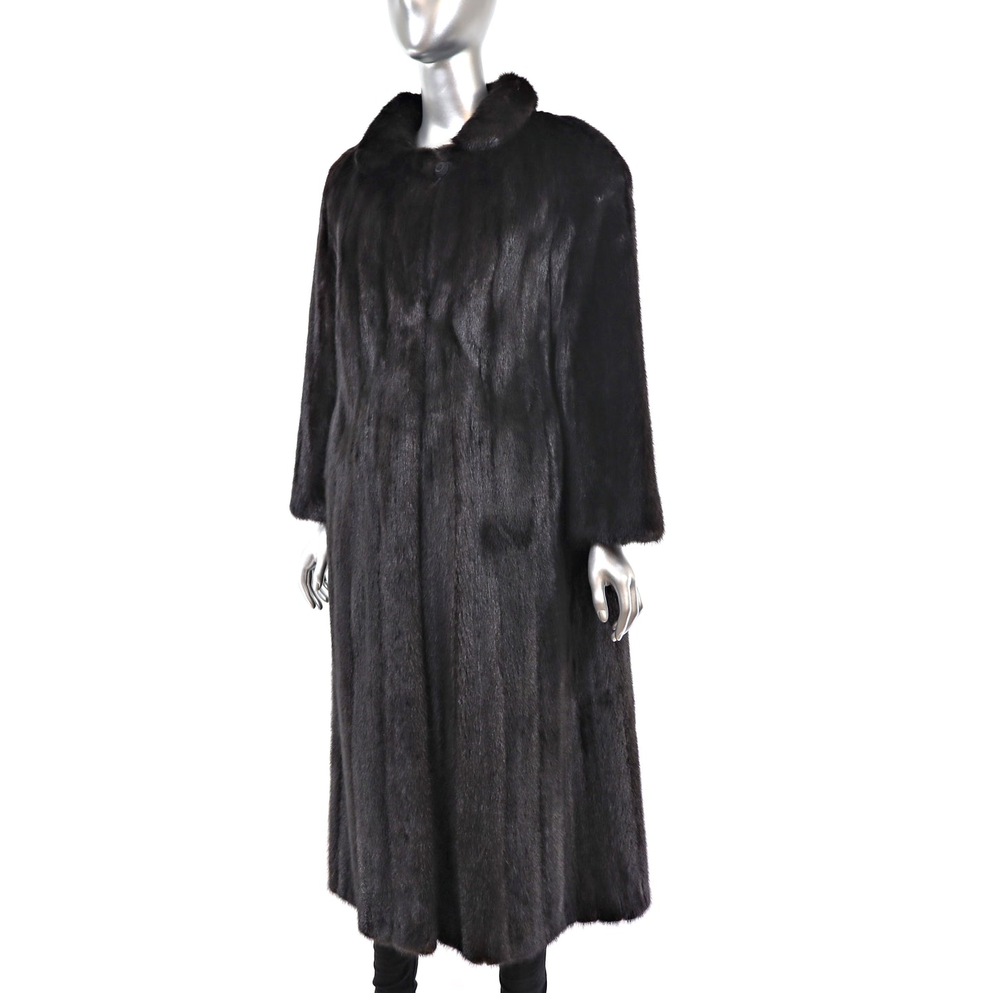 Black Mink Coat- Size M