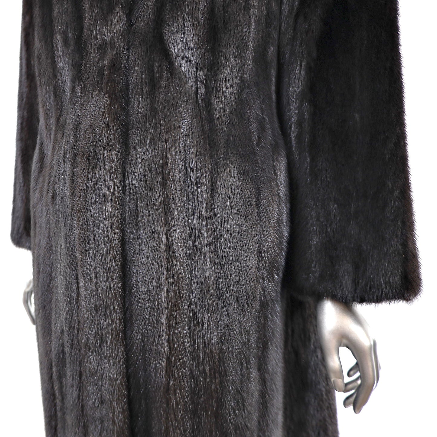 Black Mink Coat- Size M