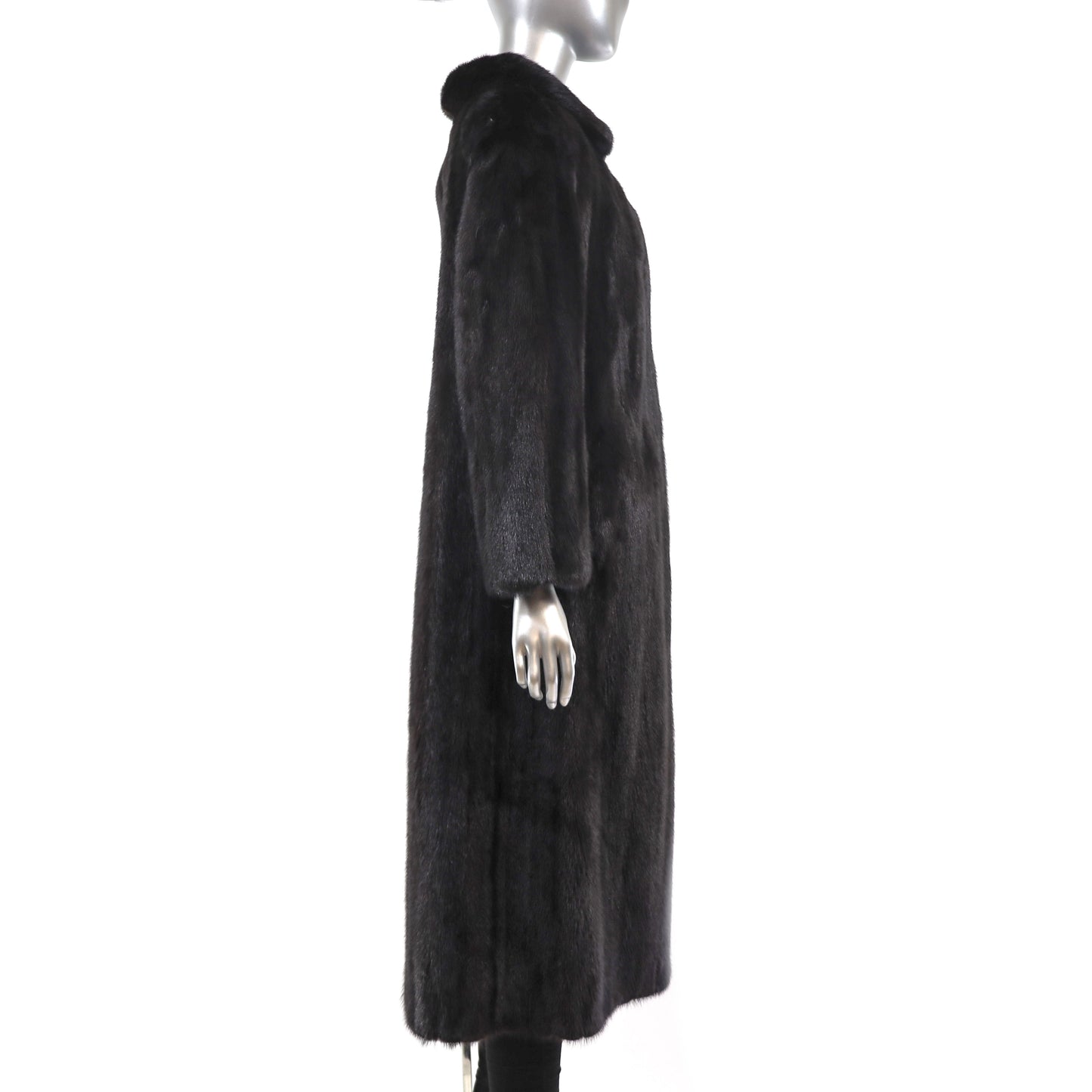 Black Mink Coat- Size M