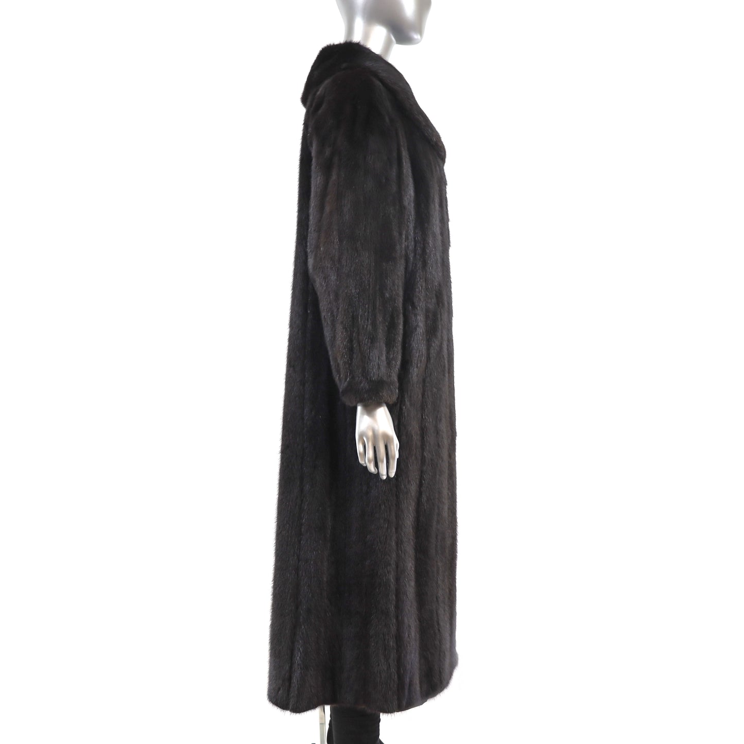 Black Mink Coat- Size M