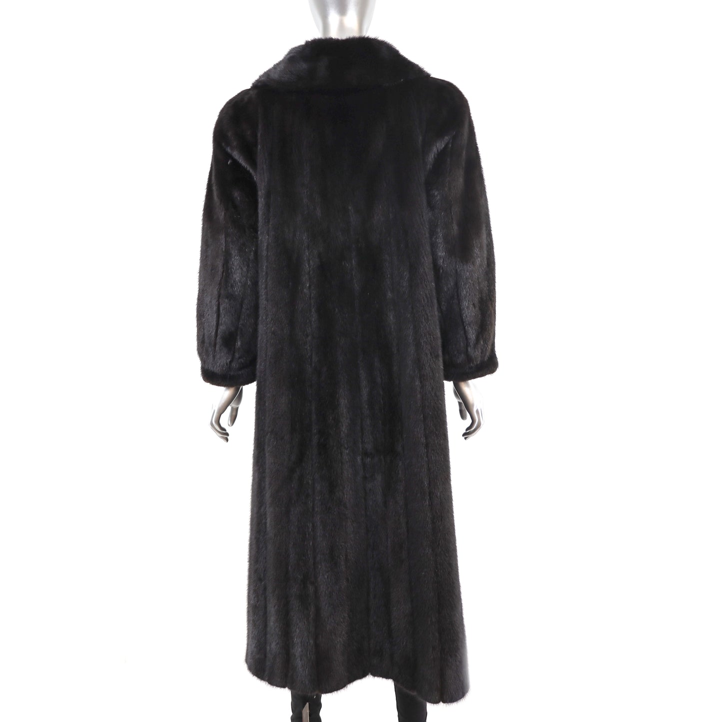 Black Mink Coat- Size M