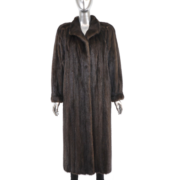 Lord & Taylor Mahogany Mink Coat- Size L