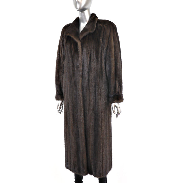 Lord & Taylor Mahogany Mink Coat- Size L