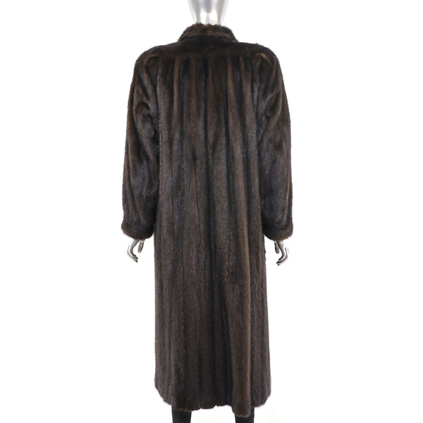 Lord & Taylor Mahogany Mink Coat- Size L