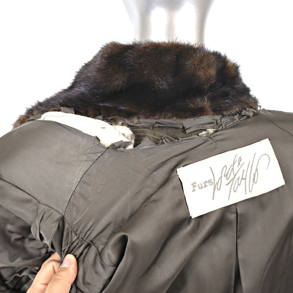 Lord & Taylor Mahogany Mink Coat- Size L