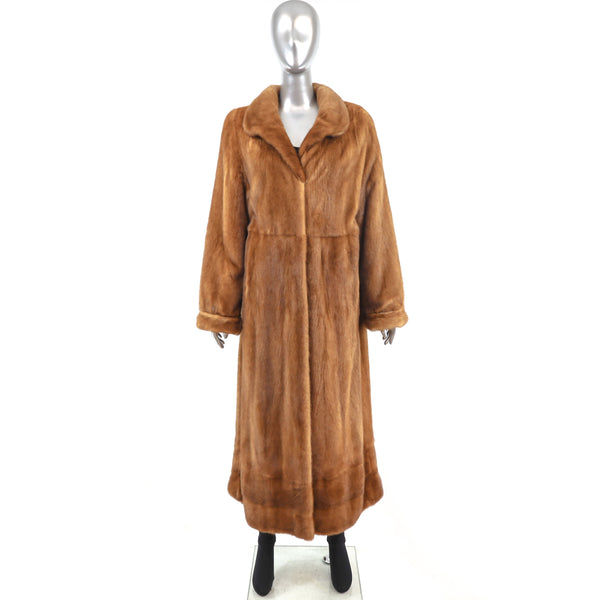 Whiskey Mink Coat- Size M