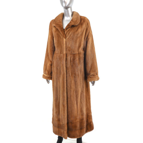 Whiskey Mink Coat- Size M