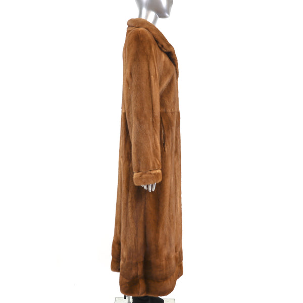 Whiskey Mink Coat- Size M