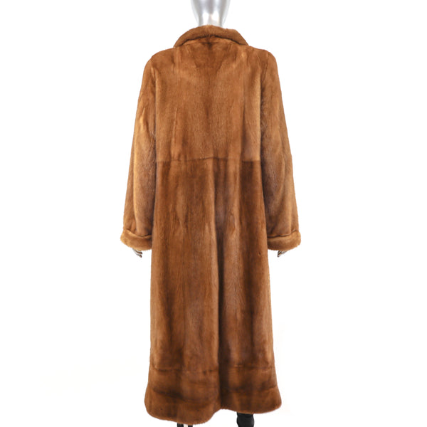 Whiskey Mink Coat- Size M