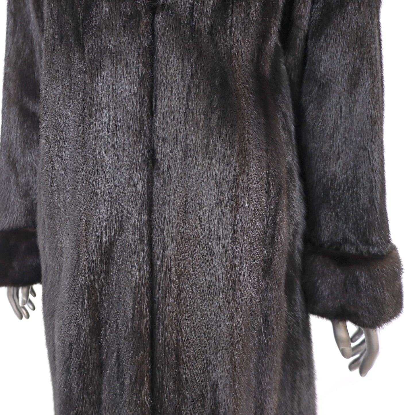 Black Mink Coat- Size M