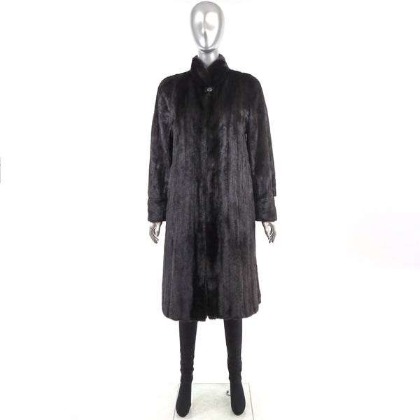 Dark Mahogany Mink Coat- Size S