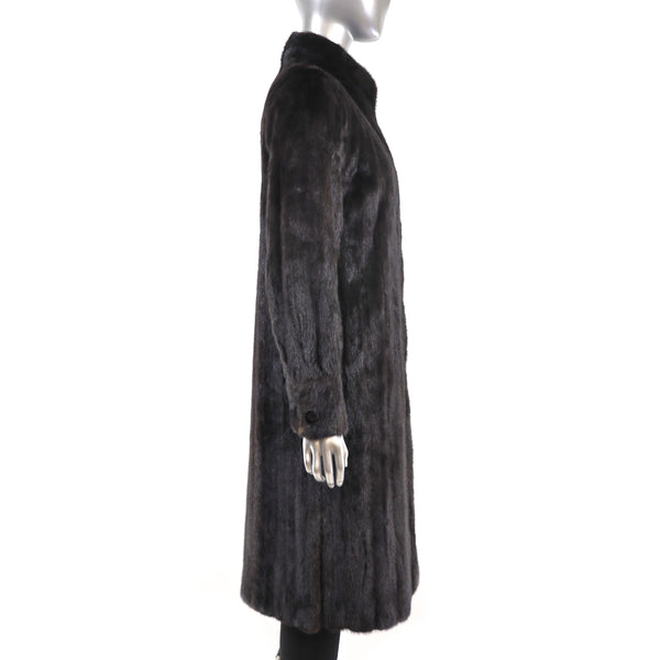 Dark Mahogany Mink Coat- Size S