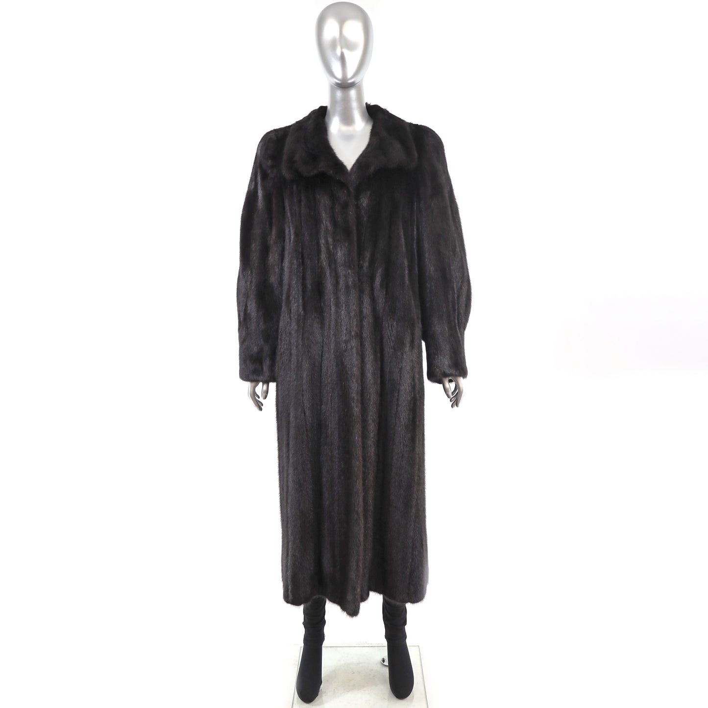 Black Mink Coat- Size L