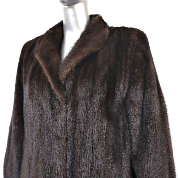 Mahogany Mink Coat- Size M