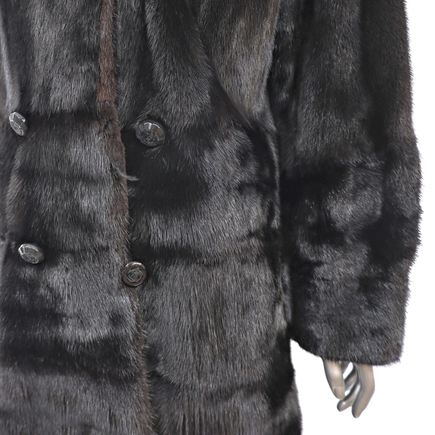 Black Mink Coat- Size M