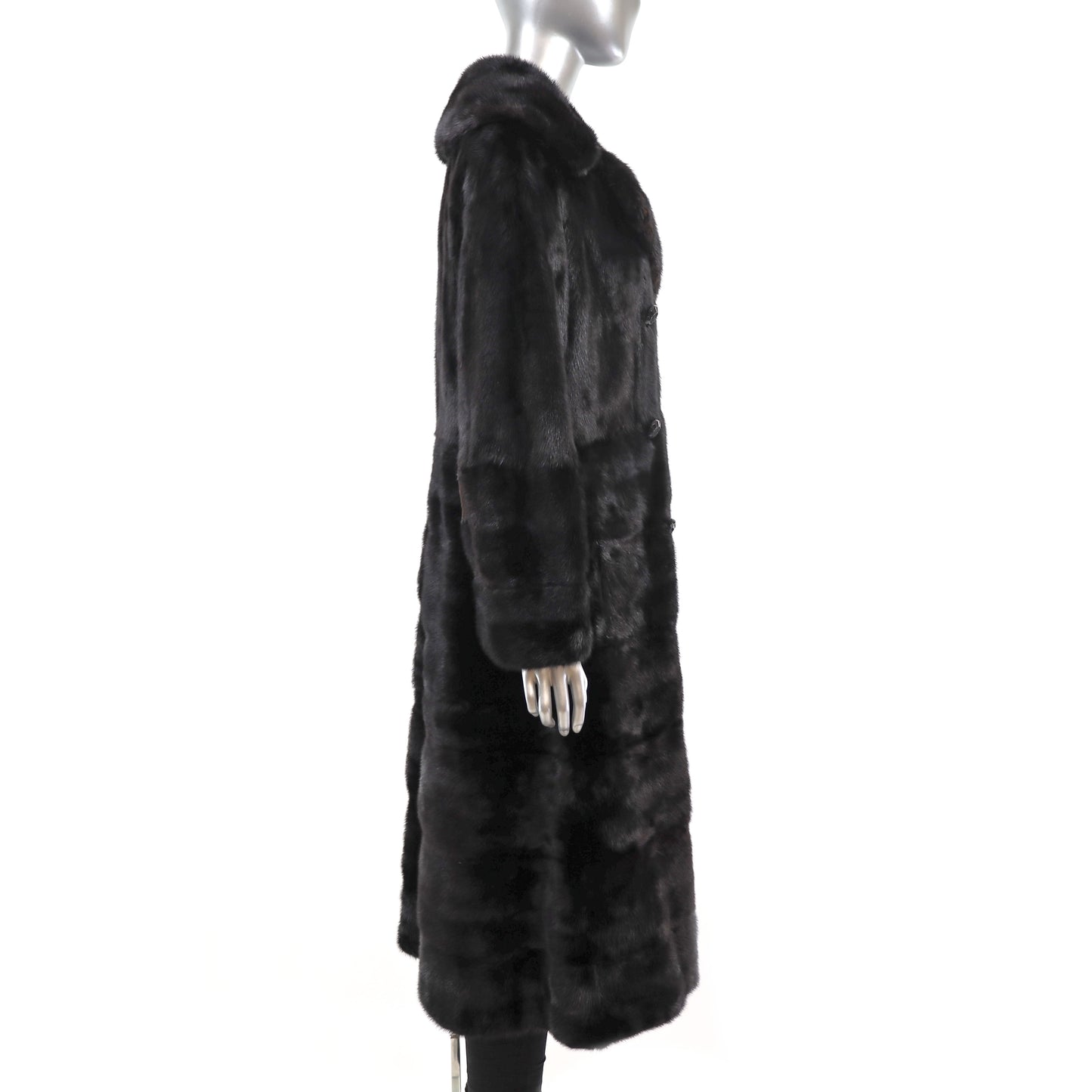 Black Mink Coat- Size M