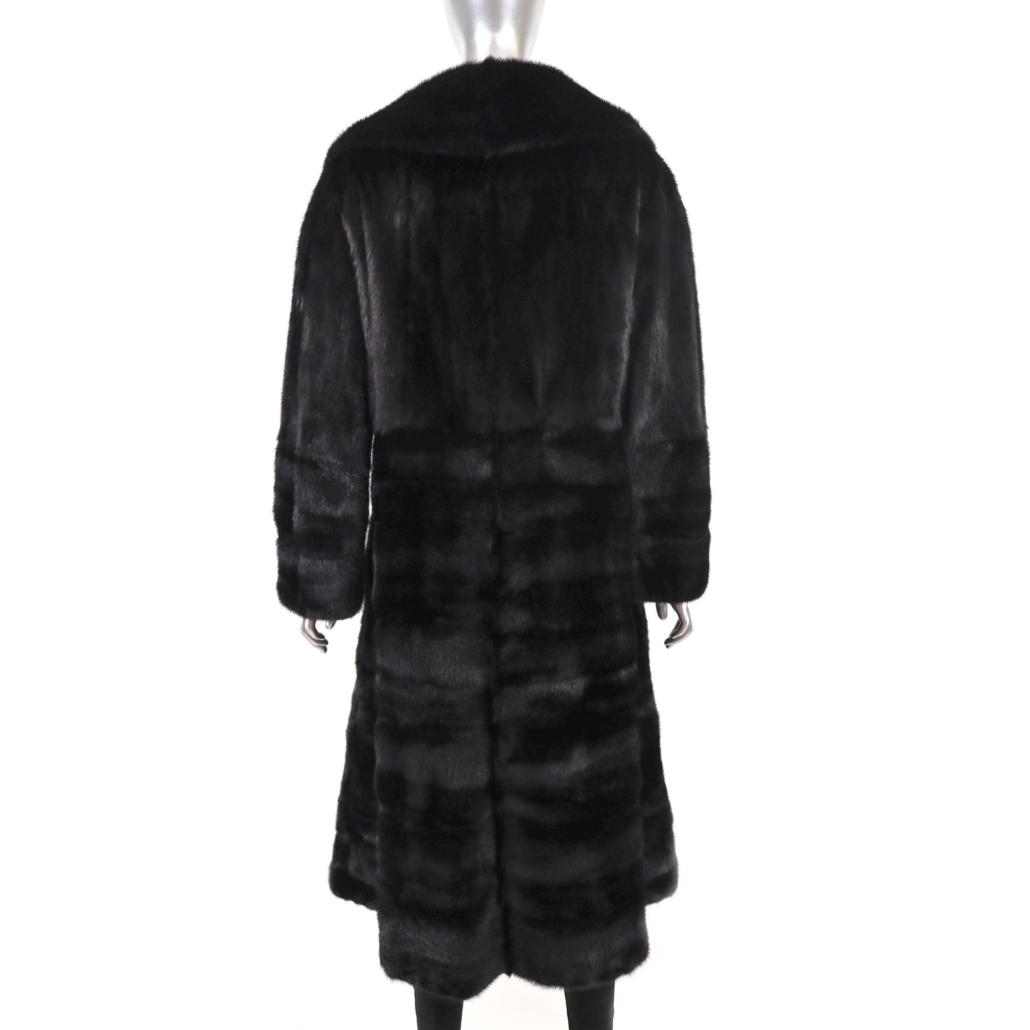 Black Mink Coat- Size M