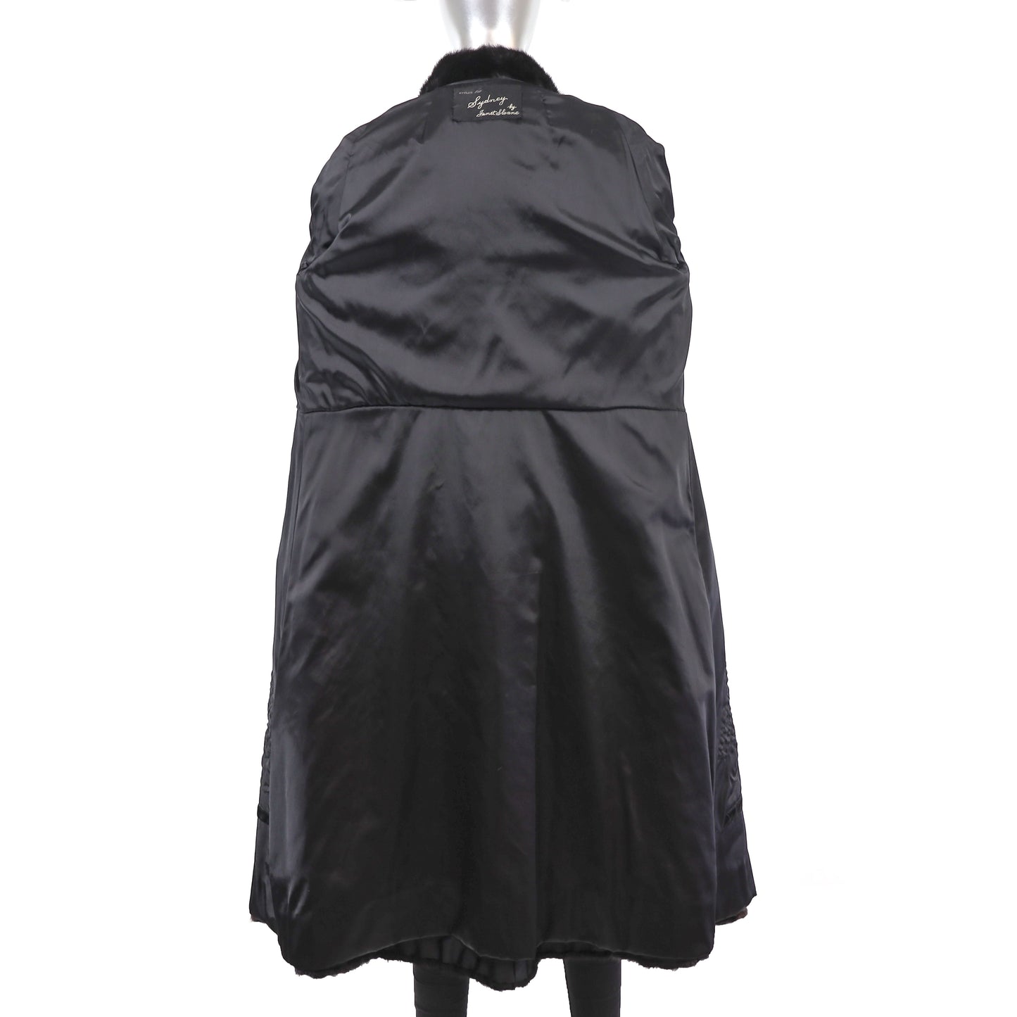 Black Mink Coat- Size M