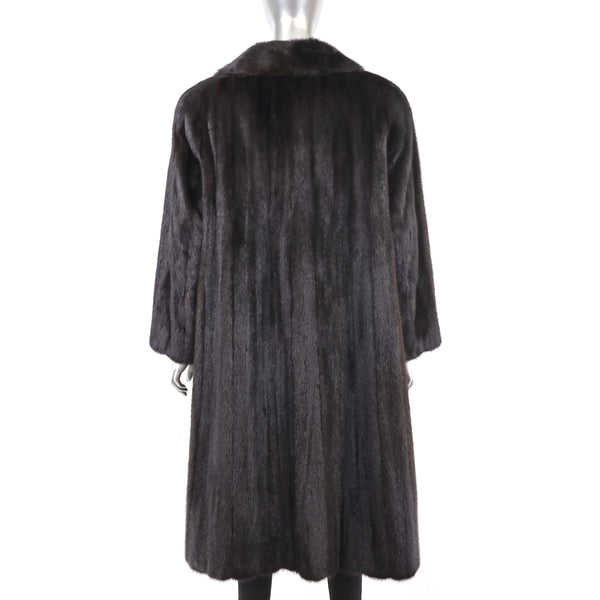 Mahogany Mink Coat- Size XL